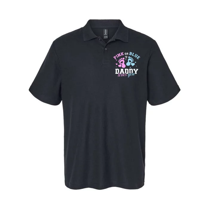 Gender Reveal Daddy Dad Softstyle Adult Sport Polo