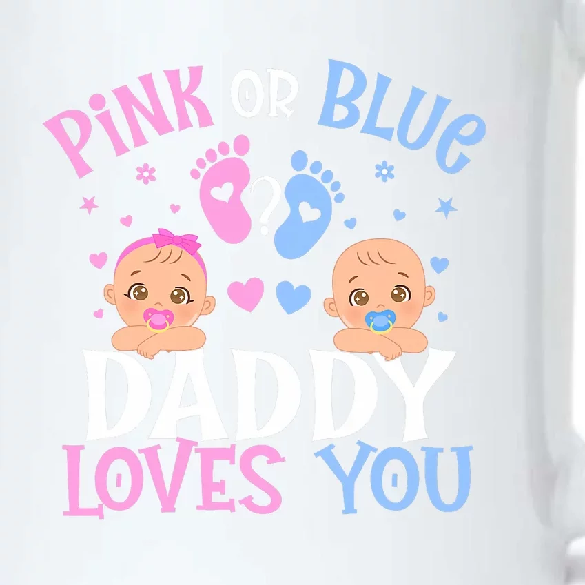 Gender Reveal Daddy Dad Loves You Black Color Changing Mug