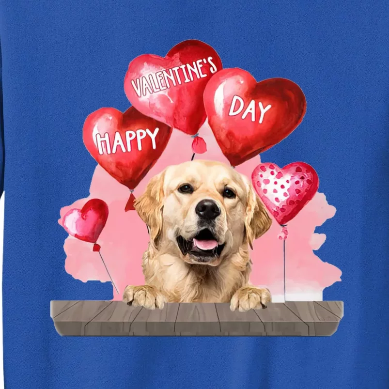 Golden Retriever Dog Happy Valentines Day Pet Dog Lover Funny Gift Sweatshirt