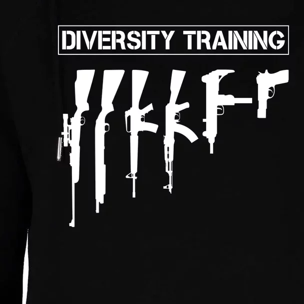 Guns Rifles Diversity Training Womens Funnel Neck Pullover Hood