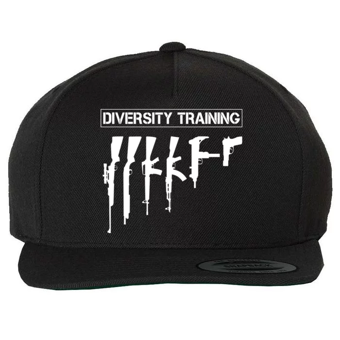 Guns Rifles Diversity Training Wool Snapback Cap