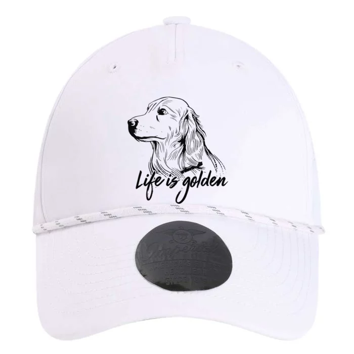 Golden Retriever Dog Life is golden retro vintage Performance The Dyno Cap