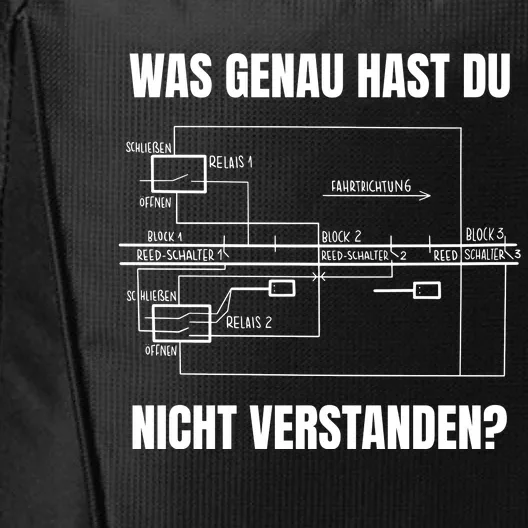 German Railway Diagram City Backpack