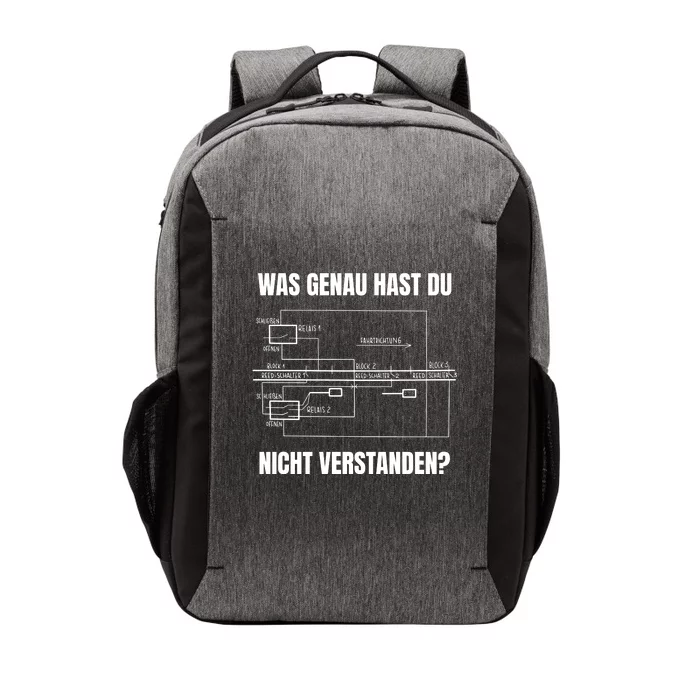 German Railway Diagram Vector Backpack