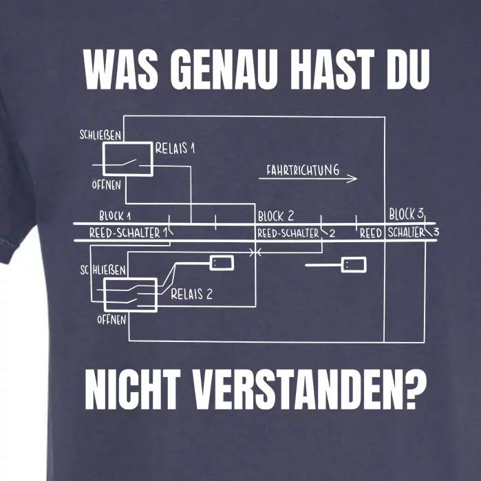 German Railway Diagram Garment-Dyed Heavyweight T-Shirt