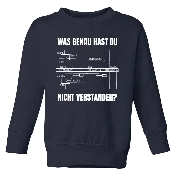 German Railway Diagram Toddler Sweatshirt