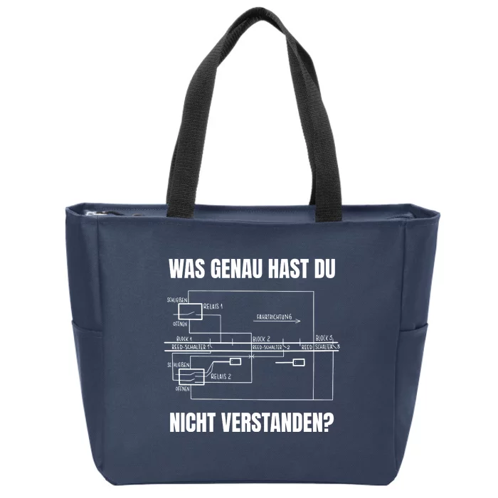 German Railway Diagram Zip Tote Bag