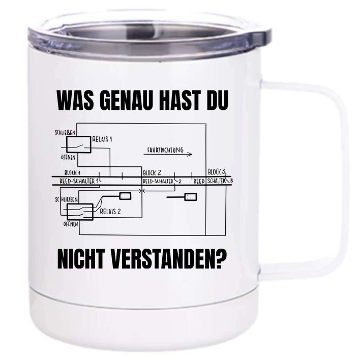 German Railway Diagram Front & Back 12oz Stainless Steel Tumbler Cup