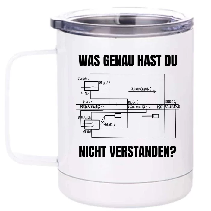 German Railway Diagram Front & Back 12oz Stainless Steel Tumbler Cup