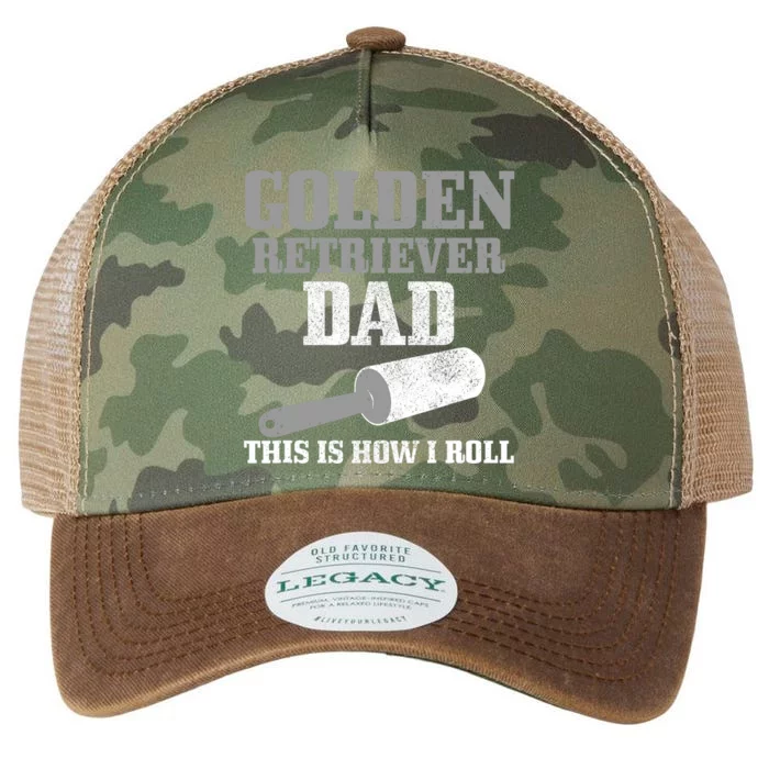 Golden Retriever Dad Dog Hair Funny Golden Retriever Legacy Tie Dye Trucker Hat