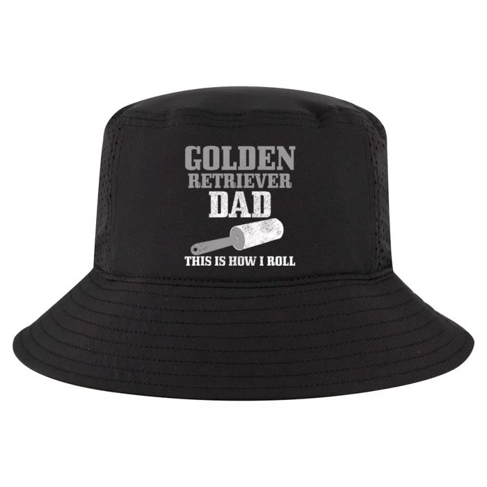 Golden Retriever Dad Dog Hair Funny Golden Retriever Cool Comfort Performance Bucket Hat