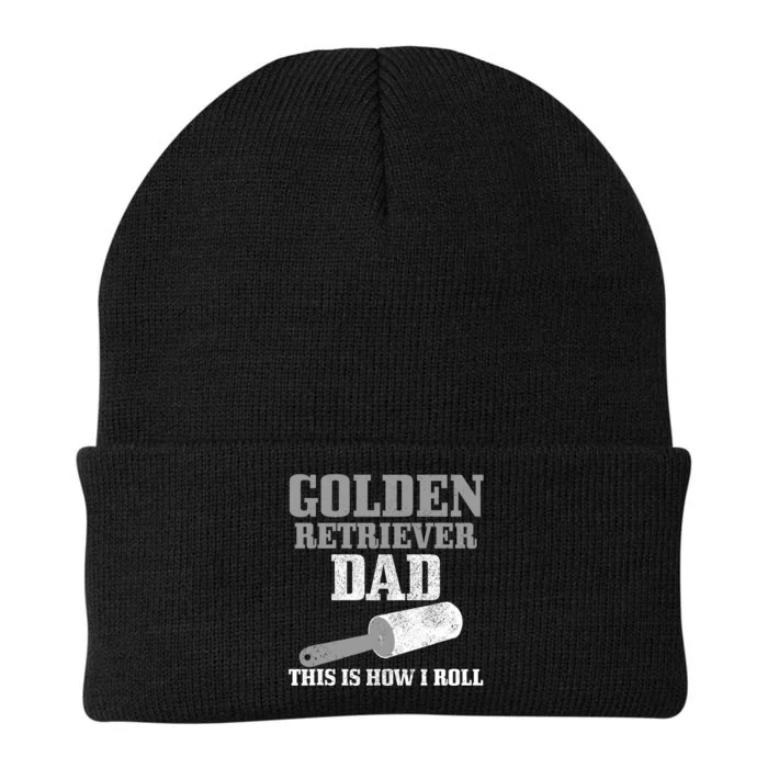 Golden Retriever Dad Dog Hair Funny Golden Retriever Knit Cap Winter Beanie