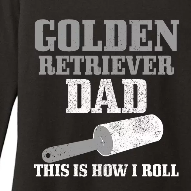 Golden Retriever Dad Dog Hair Funny Golden Retriever Womens CVC Long Sleeve Shirt