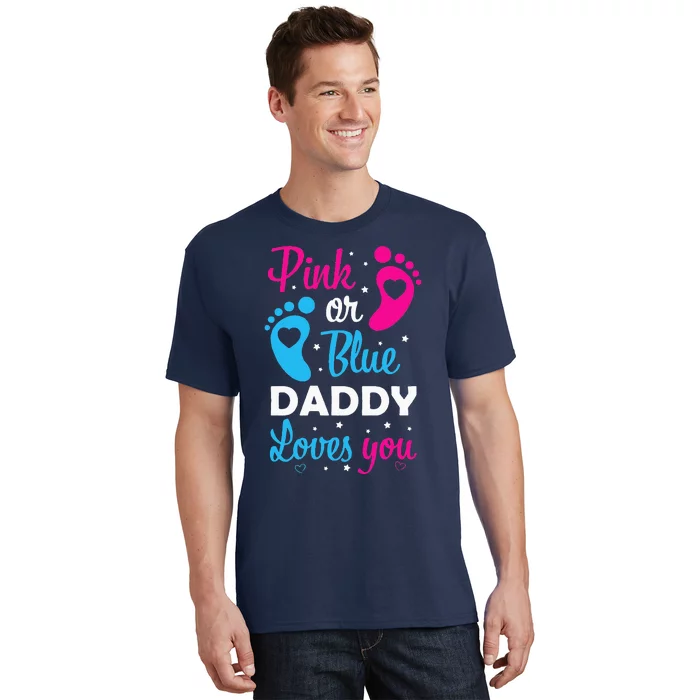 Gender Reveal Dad Daddy Father Family T-Shirt