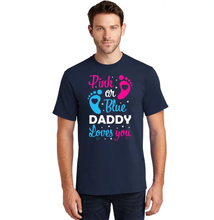 Gender Reveal Dad Daddy Father Family Tall T-Shirt