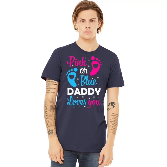 Gender Reveal Dad Daddy Father Family Premium T-Shirt