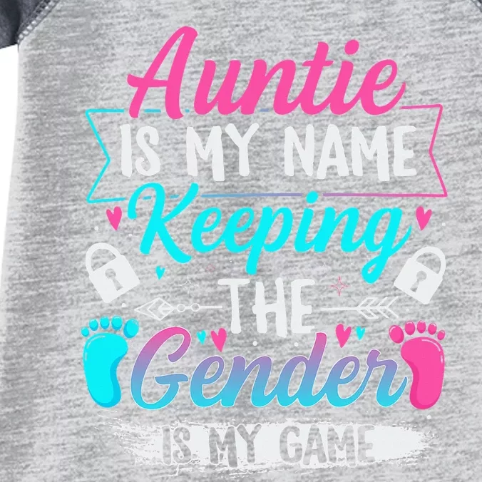 Gender Reveal Design For A Keeper Of The Gender Aunt Infant Baby Jersey Bodysuit