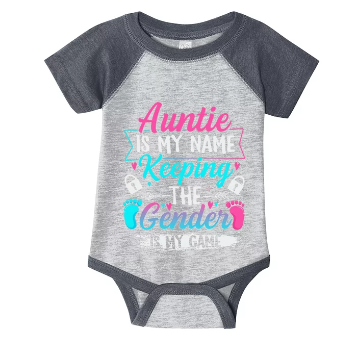 Gender Reveal Design For A Keeper Of The Gender Aunt Infant Baby Jersey Bodysuit