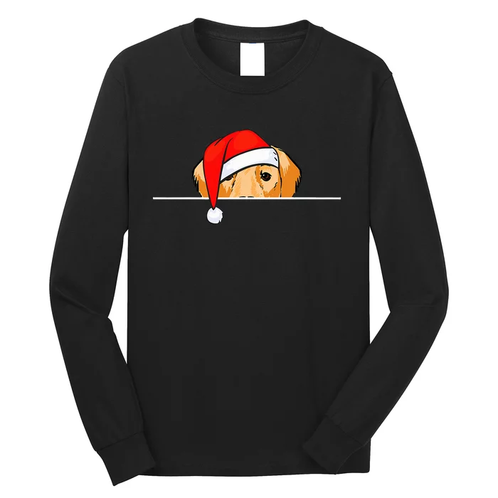 Golden Retriever Dog Christmas Long Sleeve Shirt