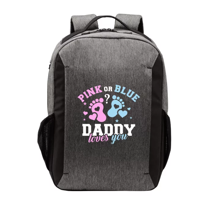 Gender Reveal Daddy Dad Pink Or Blue Daddy Loves You Vector Backpack