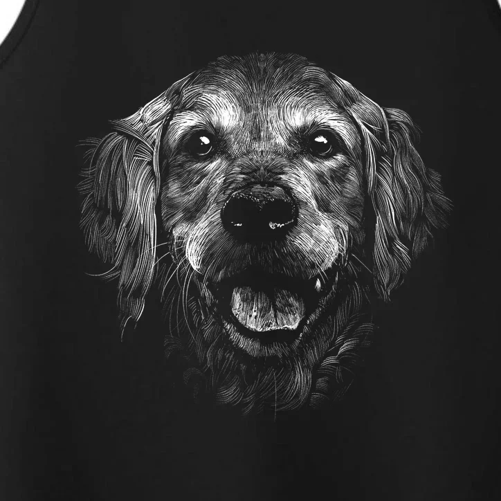 Golden Retriever Dog Performance Tank