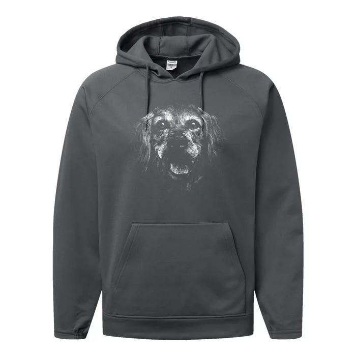 Golden Retriever Dog Performance Fleece Hoodie