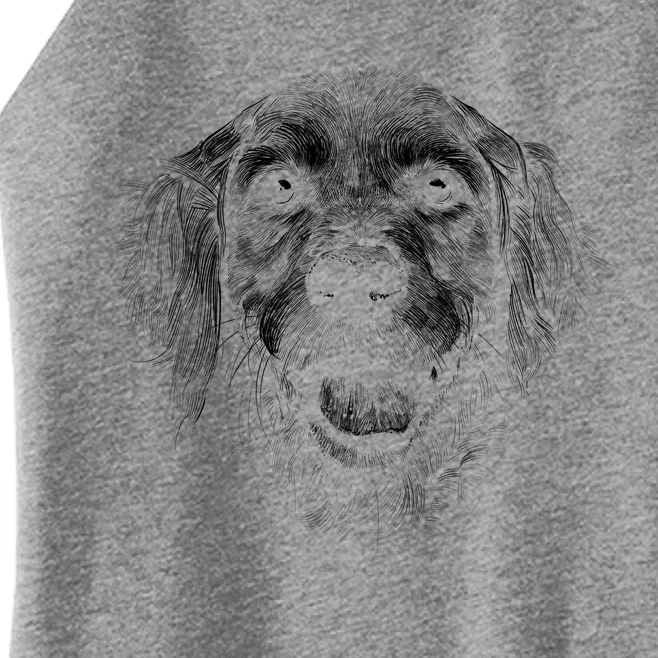 Golden Retriever Dog Women’s Perfect Tri Rocker Tank