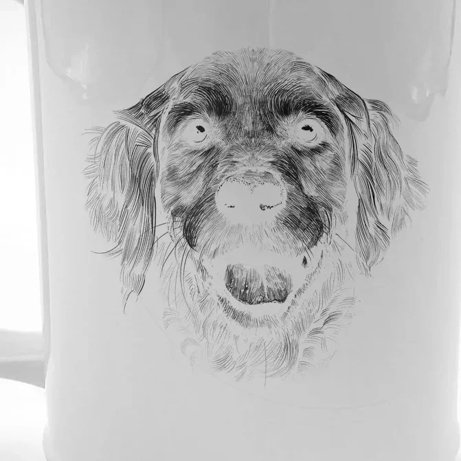 Golden Retriever Dog Front & Back Beer Stein