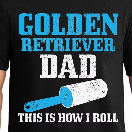 Golden Retriever Dad Dog Hair Funny Golden Retriever Pajama Set