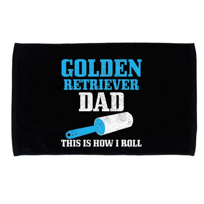 Golden Retriever Dad Dog Hair Funny Golden Retriever Microfiber Hand Towel