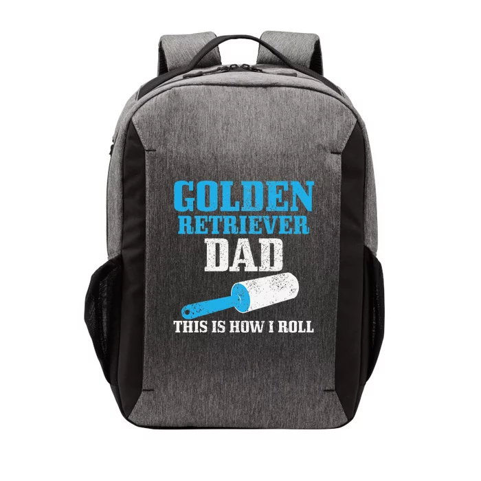 Golden Retriever Dad Dog Hair Funny Golden Retriever Vector Backpack