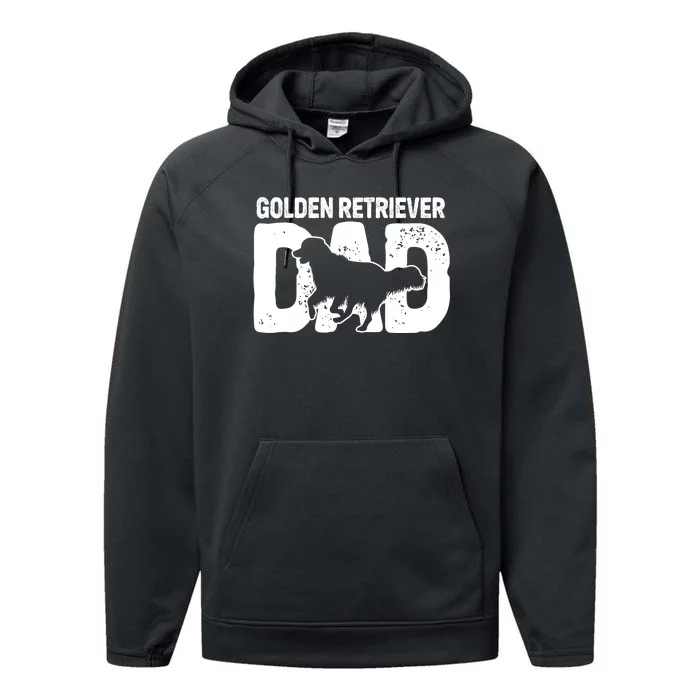 Golden Retriever Dad Dog Lover Dog Owner Performance Fleece Hoodie