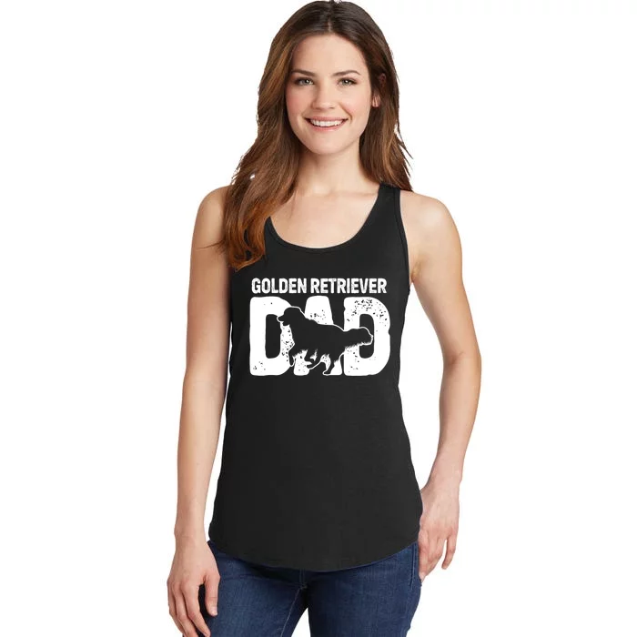 Golden Retriever Dad Dog Lover Dog Owner Ladies Essential Tank