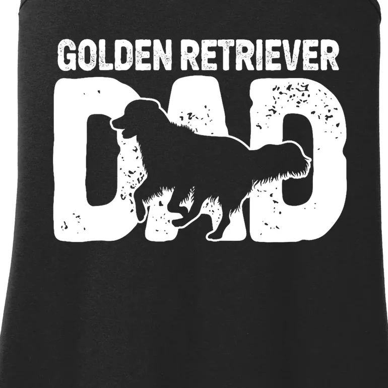 Golden Retriever Dad Dog Lover Dog Owner Ladies Essential Tank