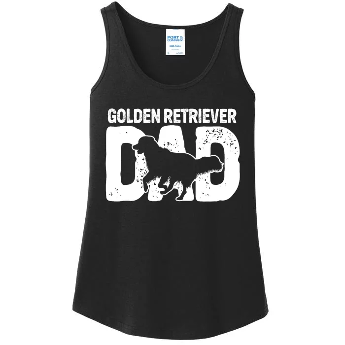 Golden Retriever Dad Dog Lover Dog Owner Ladies Essential Tank