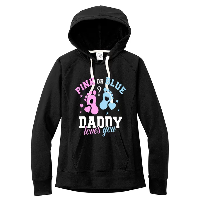 Gender Reveal Daddy Dad Women's Fleece Hoodie