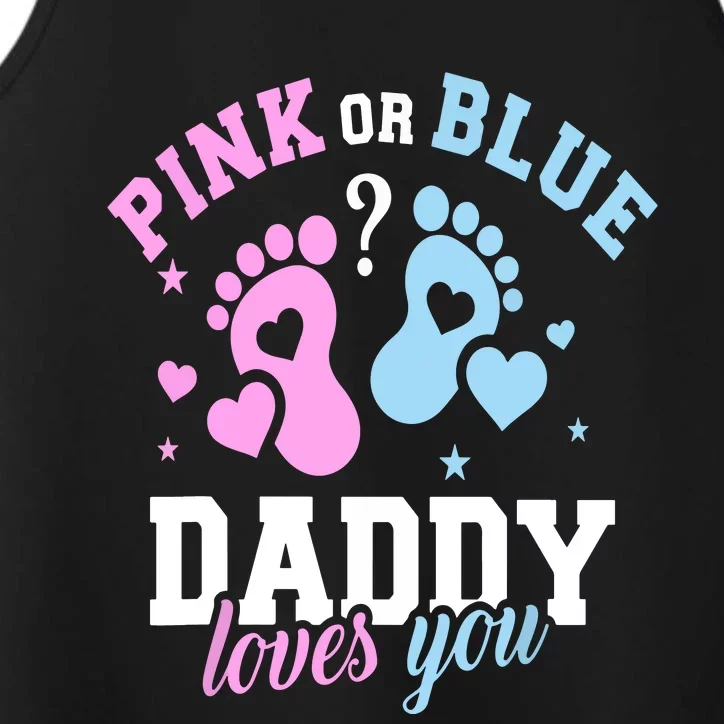 Gender Reveal Daddy Dad Performance Tank