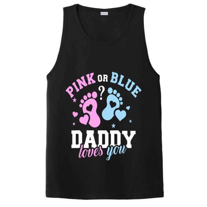 Gender Reveal Daddy Dad Performance Tank