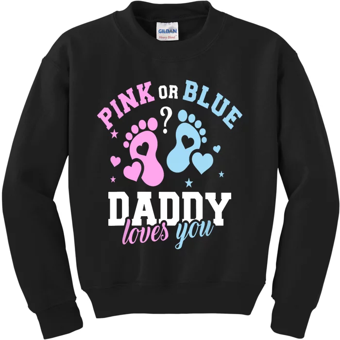 Gender Reveal Daddy Dad Kids Sweatshirt