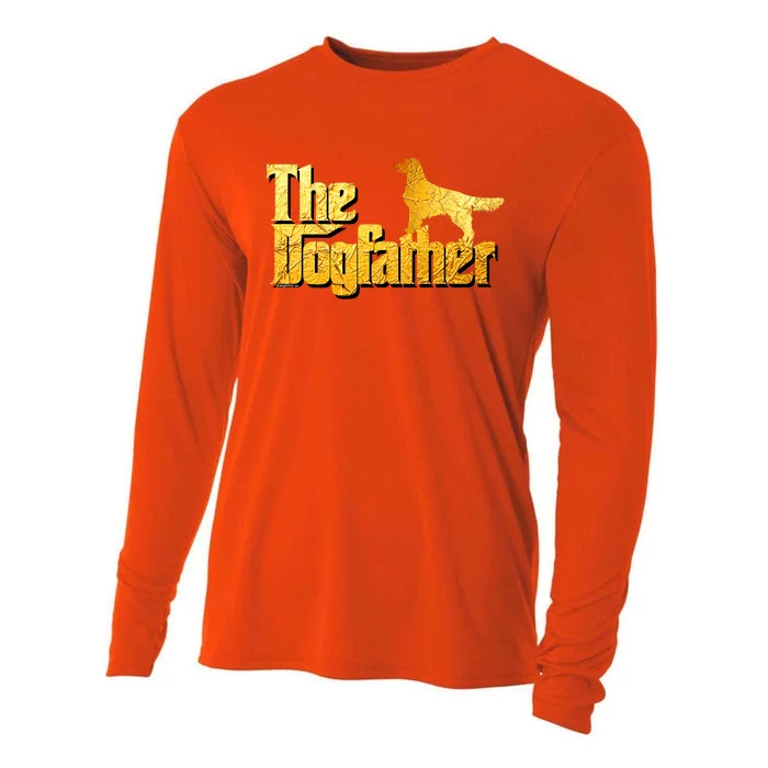 Golden Retriever Dad Gifts Golden Retriever Gift Cooling Performance Long Sleeve Crew