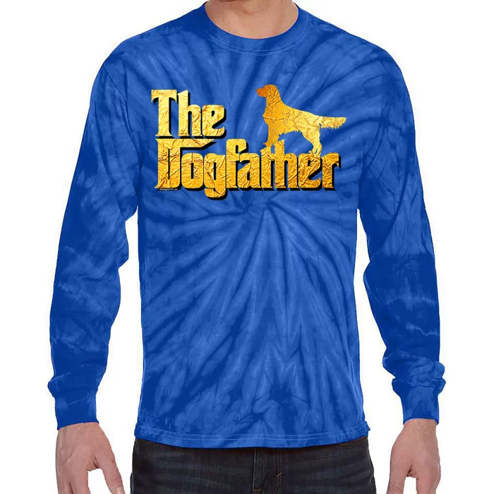 Golden Retriever Dad Gifts Golden Retriever Gift Tie-Dye Long Sleeve Shirt