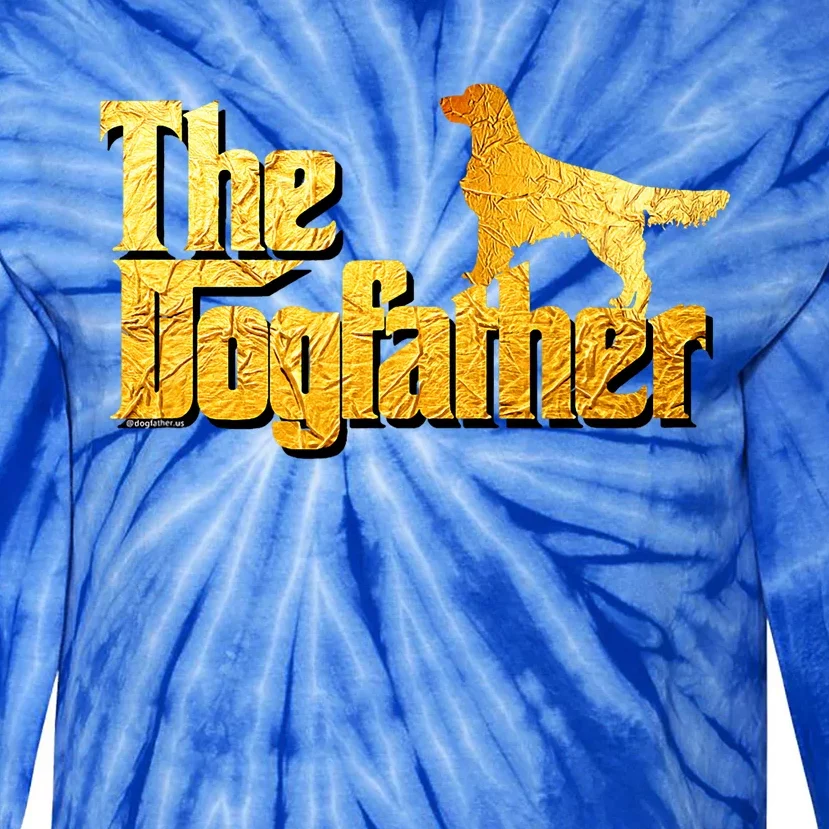 Golden Retriever Dad Gifts Golden Retriever Gift Tie-Dye Long Sleeve Shirt