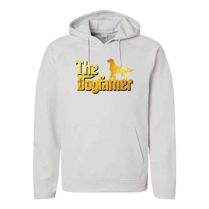 Golden Retriever Dad Gifts Golden Retriever Gift Performance Fleece Hoodie