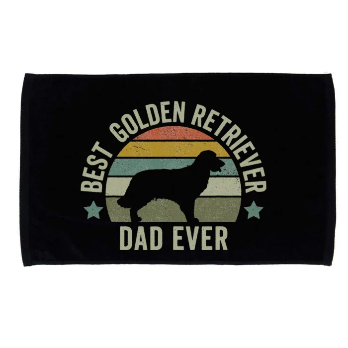 Golden Retriever Dad Dog Funny Fathers Day Doggy Microfiber Hand Towel