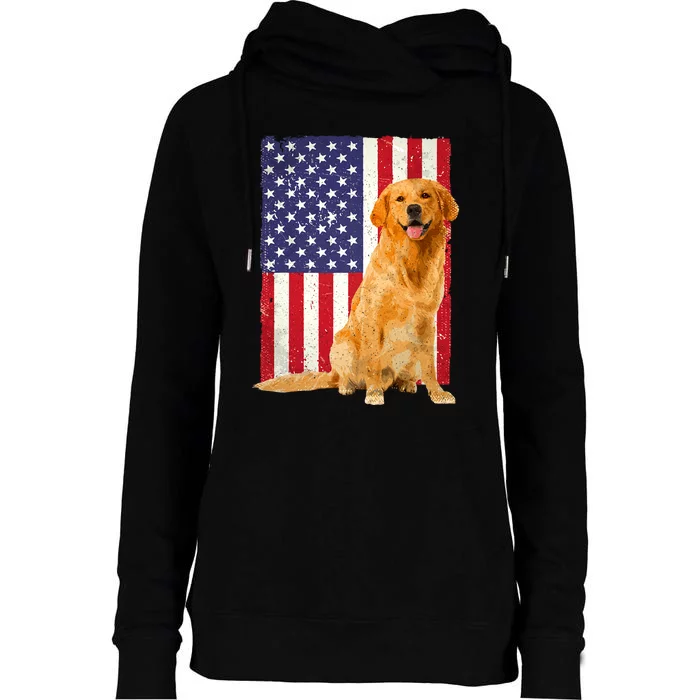 Golden Retriever Design For Golden Retriever Lover Womens Funnel Neck Pullover Hood