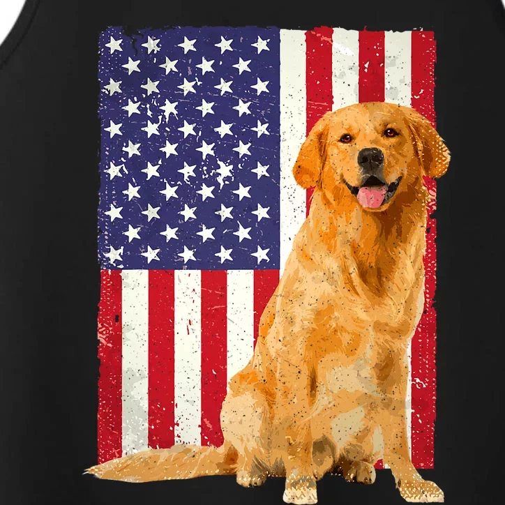 Golden Retriever Design For Golden Retriever Lover Performance Tank