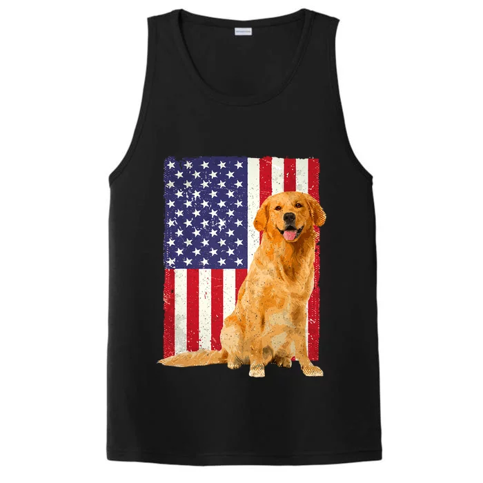 Golden Retriever Design For Golden Retriever Lover Performance Tank