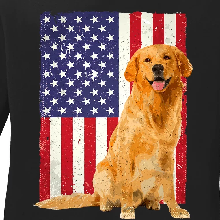 Golden Retriever Design For Golden Retriever Lover Ladies Long Sleeve Shirt