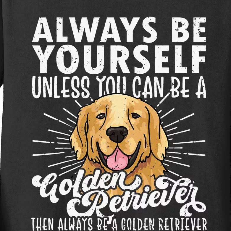 Golden Retriever Dog Lover Tee, Golden Retriever Kids Long Sleeve Shirt