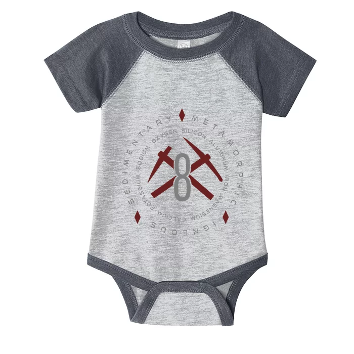 Geology Rock Enthusiast Eight Elements Geologist Infant Baby Jersey Bodysuit